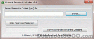 Outlook 2010 Password Unlocker screenshot